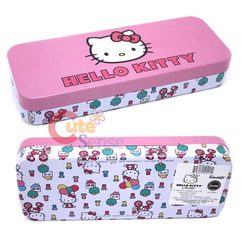 hello kitty metal pencil box|hello kitty colored pencils.